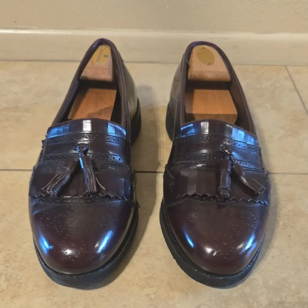 Allen Edmonds Rich Brown Leather Tassel Loafers